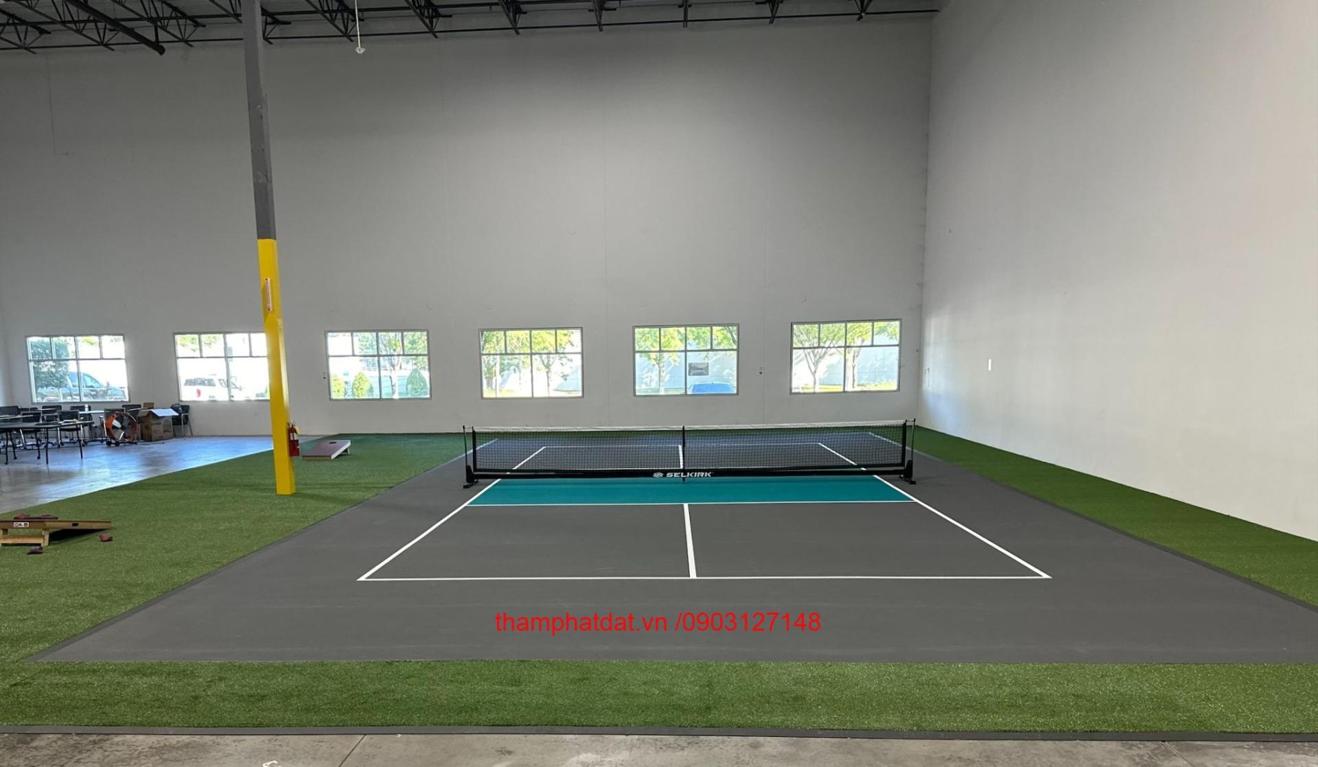 thảm pickleball trong nhà indoor
